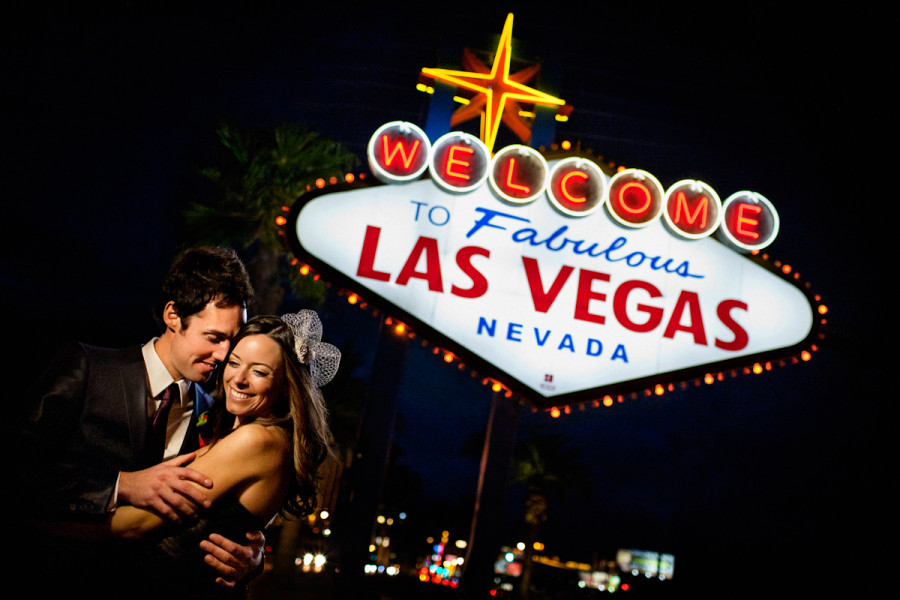 Erin and Ben's wedding at the Little Chapel of the West in Las Vegas, Nevada